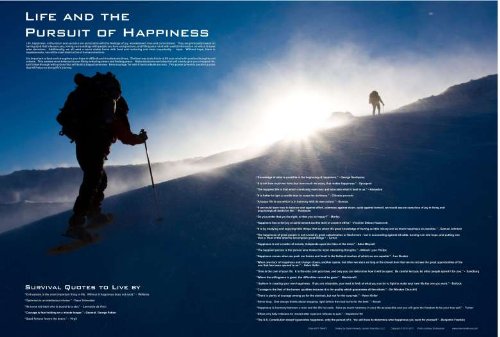 Motivational Poster “Life and the Pursuit of Happiness” Poster Motivational Poster “Life and the Pursuit of Happiness” Poster
