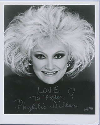 Phyllis Dilller Signed Autographed Comedy Funny Gal Deceased 8×10 Photo D