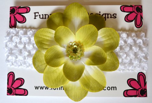 Claribel Baby Flower Headband (Moss Green)