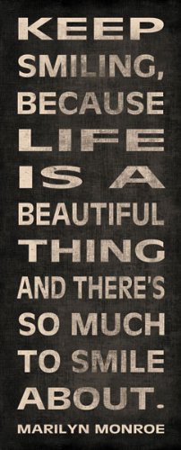 Marilyn Monroe Quote Motivational Art Keep Smiling Vest Happiness Beautiful Life Positive Famous Poster