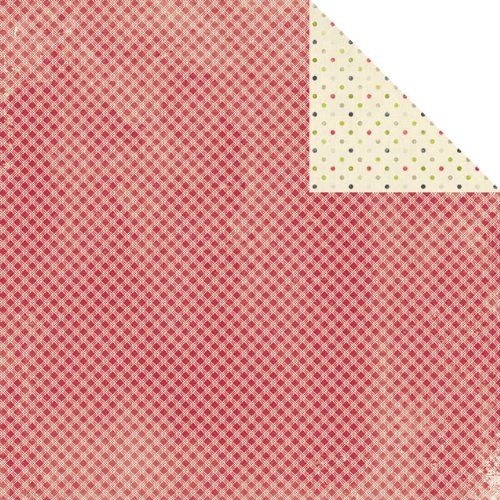 Joyous Double-Sided Cardstock 12″X12″-Classic Plaid/Multi Dots