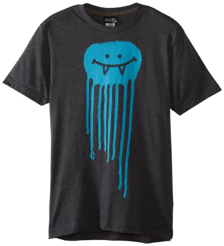 Volcom Boys 8-20 Octo Smile Short Sleeve Tee Youth, Black, Medium