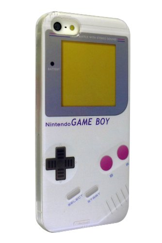 FunFunCom – Retro Vintage Handheld Video Game Device Nintendo Game Boy Snap on Hard Back Cover Case for Apple iPhone 5 / 5s with Superior Quality Screen Protector