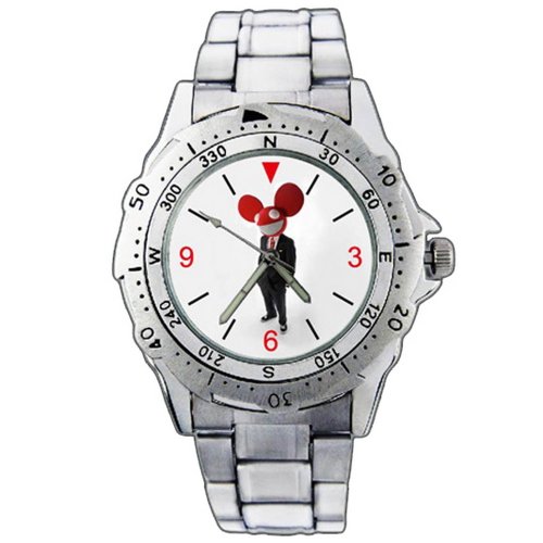 We56 Funny deadmau5 Stainless Steel Wrist Watch