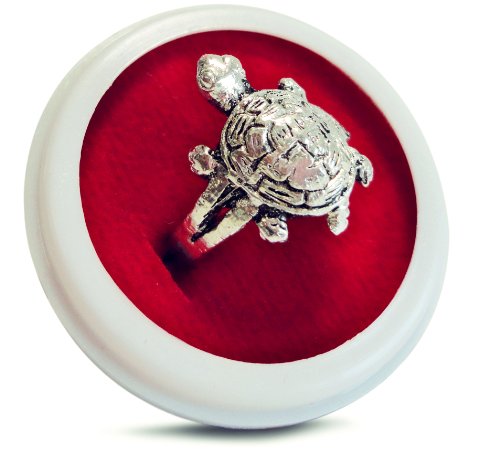 Christmas Gifts for Holiday Joyous Tortoise Ring Made Out of Oxidized Silver Birthday Wedding Anniversary Gifts for Girls Women