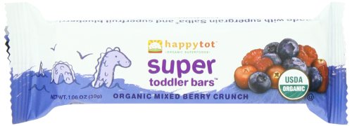 Happy Tot Super Toddler Bars, Mixed Berry, 5-Count,1.06 Ounce
