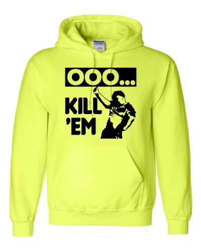 Large Safety Green Adult Ooo Kill Em Ooh Kill Em Funny Viral Video Sweatshirt Hoodie