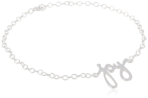 Sterling Silver “Joy” Bracelet, 7.5″