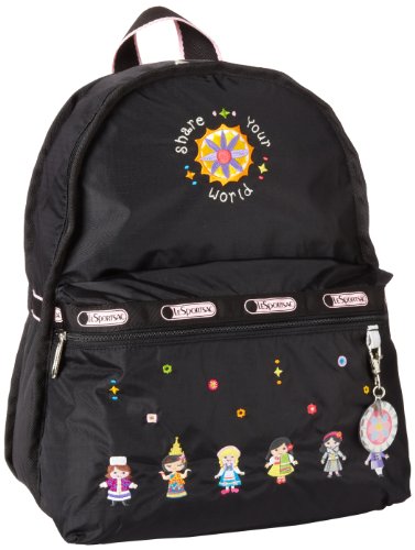 LeSportsac Basic Charm 2386 Backpack,World Of Laughter,One Size
