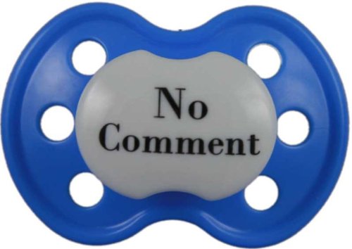 BooginHead Pacifier, No Comment Dark Blue