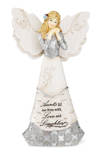 Elements Aunt Angel Figurine by Pavilion, 6-Inch, Inscription Aunts Fill Our Lives with Love and Laughter