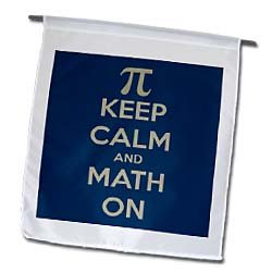 EvaDane – Funny Quotes – Keep calm and math on. Teachers. Professors. Mathematician. – Flags – 12 x 18 inch Garden Flag