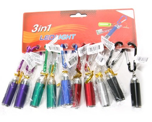 Flashlight Keychain Assorted Colors