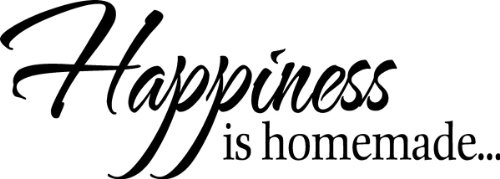 Happiness is homemade… wall quote wall sticker wall decals quotes