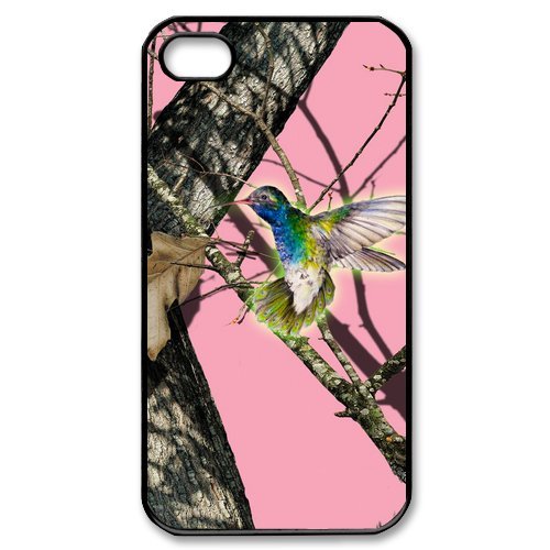 Hummingbird Pink Camo Joyous iPhone 4 4S Here Comes Amazing hard Cover Case