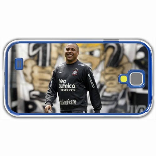 Samsung Galaxy i9500 S4 Case Customized Player Smile Laughter Ronaldo Luis Nazario De Lima Nibbler Transparent