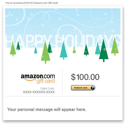 Amazon Gift Card – E-mail – Happy Holidays (Trees)