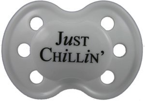 BooginHead Pacifier, Just Chillin White