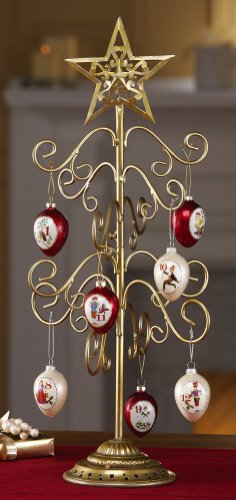 Collections Etc – Joyous Holiday Tree Christmas Ornament Holder