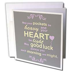 InspirationzStore Inspirational Quotes – Irish blessing rhyme for wealth abundance happiness and good luck – rhyming poem typography – Grey – Greeting Cards-6 Greeting Cards with envelopes InspirationzStore Inspirational Quotes – Irish blessing rhyme for wealth abundance happiness and good luck – rhyming poem typography – Grey – Greeting Cards-6 Greeting Cards with envelopes