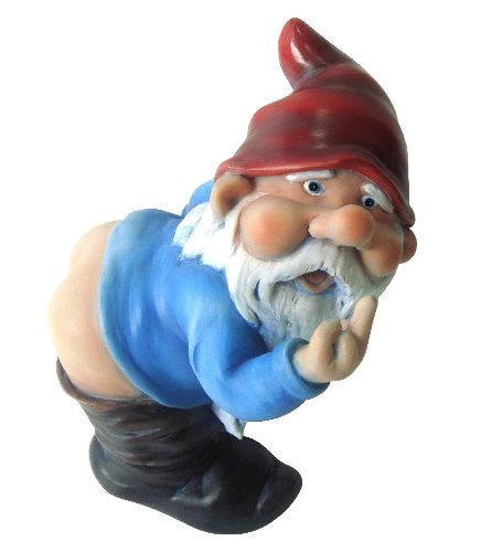 Mooning Gnome– Middle Finger Mooning Garden Gnome!!– Your Lawn Will Never Be The Same!!