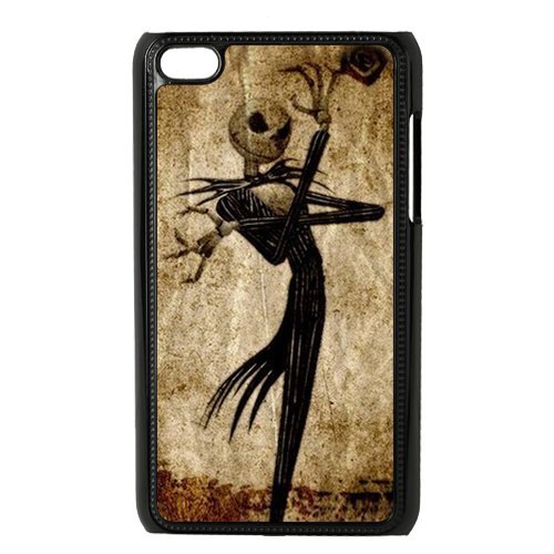 Treasure Design Funny Picture Of Nightmare Before Christmas Jack Skellington Head IPOD TOUCH 4 Best Durable Case