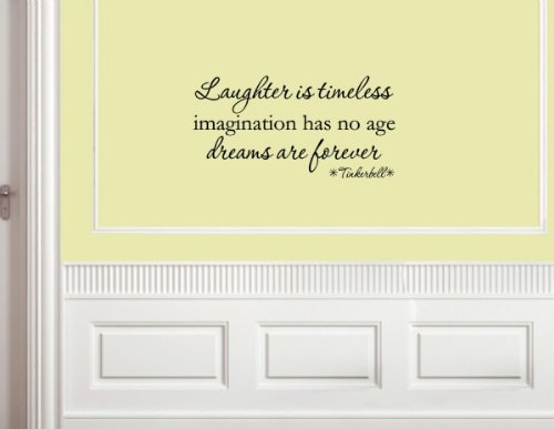 Laughter is timeless, imagination has no age, dreams are forever. Tinkerbell …