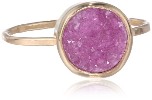 Melissa Joy Manning 14k Yellow Gold Bezel Set Cobalt Calcite Ring, Size 7