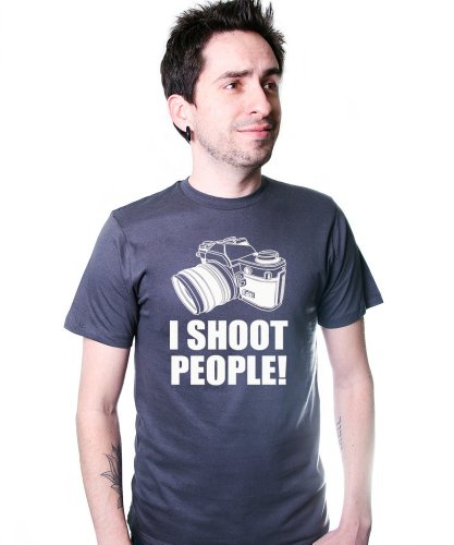 I Shoot People T-Shirt Funny Photographer TEE Camera Photography Digital Photo