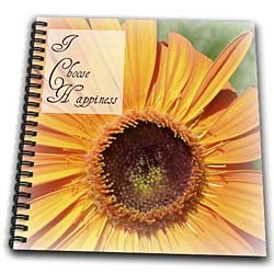 I Choose Happiness Gerbera Flowers Inspirational Quotes – Memory Book 12 X 12 Inch