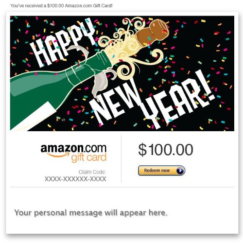 Amazon Gift Card – E-mail – Happy New Year