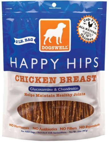 Dogswell Happy Hips Chicken Breast Dog Treats with Glucosamine & Chondroitin (32 oz.) Dogswell Happy Hips Chicken Breast Dog Treats with Glucosamine & Chondroitin (32 oz.)