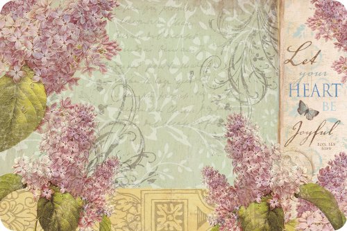 Legacy of Faith Reversible Paper Placemats with Scripture, 25-Count Pad, Joyful Heart