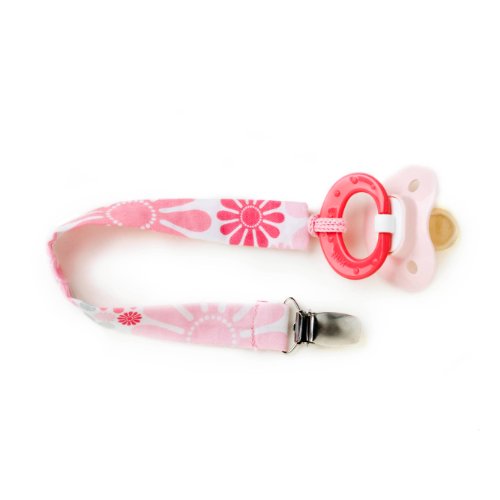 Iota Pacifier Clip, Flower Girl