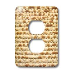 InspirationzStore Judaica – Matzah bread texture photo – for passover pesach – funny Jewish humor – humorous matzo Judaism food – Light Switch Covers – 2 plug outlet cover