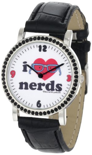 David & Goliath Kids’ DG-CW06 Diamond CZ I Love Nerds Watch
