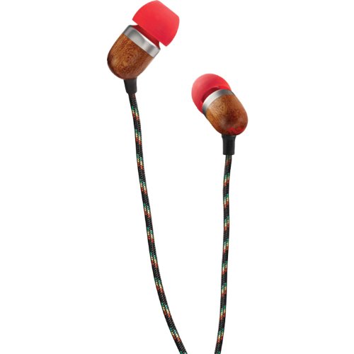 House of Marley EM-JE003-FI Smile Jamaica Fire In-Ear Headphones with Apple Three-Button Controller