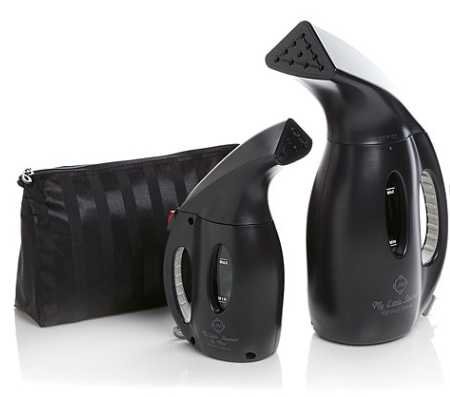 Joy Mangano Supreme Steam 900-Watt Premier My Little Steamer® and Go Mini® Combo Set – Graphite