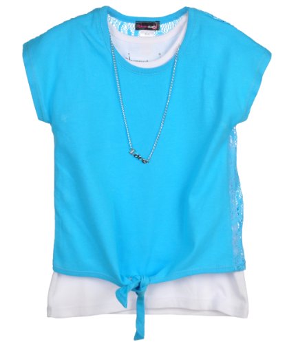 Dream Star “Joyous Love” Top with Necklace – blue, 6
