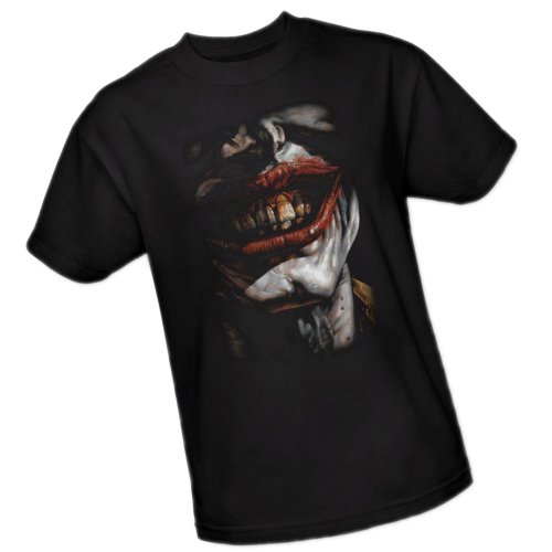 Smile of Evil — The Joker — Batman Adult T-Shirt, Medium