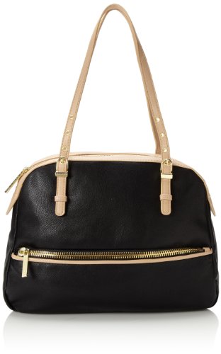 olivia + joy Essex Top Handle Bag,Black/Nude,One Size