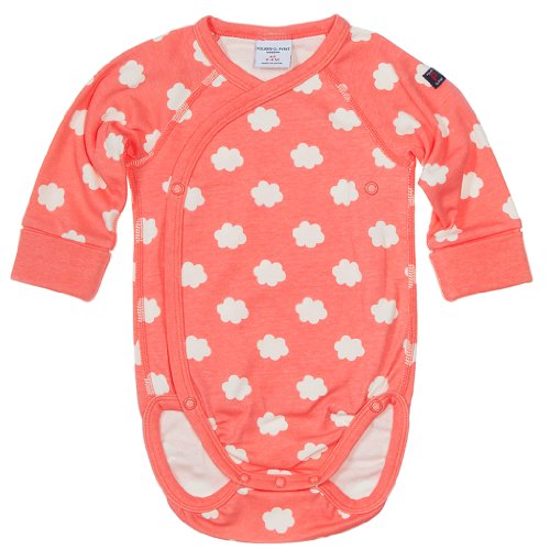 POLARN O. PYRET HAPPY CLOUD WRAP BODYSUIT – 2-4 months/Ember Glow