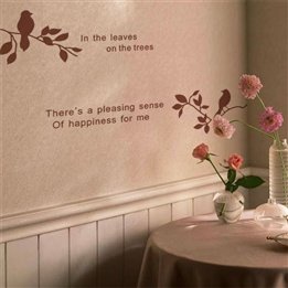 Nature Brought Happiness Quote Room Decor Decorative Removable Wall Art Peel And Stick Decal Sticker