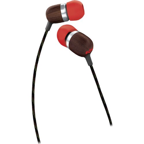 The House of Marley EM-JE000-FI Smile Jamaica – Jammin In-Ear Headphones – Fire