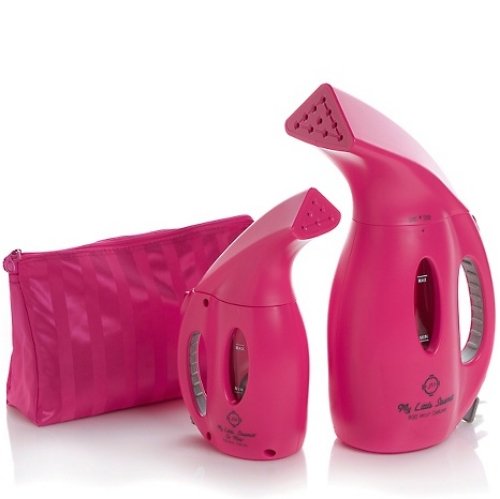 Joy Mangano Supreme Steam 900-Watt Premier My Little Steamer and Go Mini Combo Set – HOT PINK