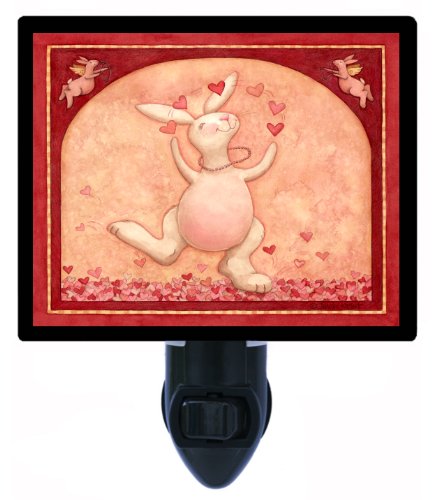 Valentines Day Night Light – Love is Happiness – Bunny Valentines Day Night Light – Love is Happiness – Bunny