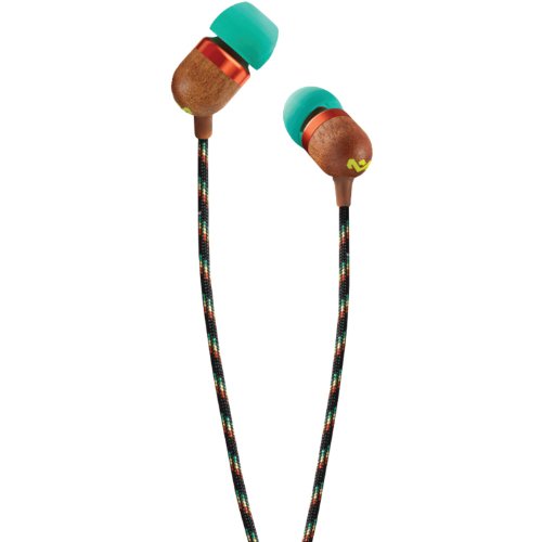 The House of Marley EM-JE000-RA Smile Jamaica – Jammin In-Ear Headphones – Rasta
