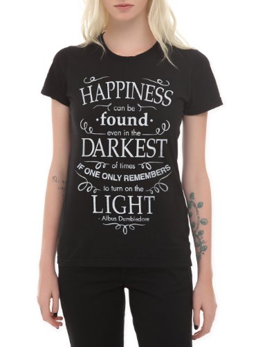 Harry Potter Happiness Quote Girls T-Shirt Size : Small