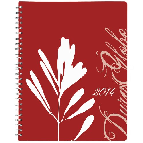 BlueLine DuraGlobe Monthly Planner, 14 Months (December 2013 – January 2015), Twin-Wire, Joyful, Semi-Flexible Cover, 8.875 x 7.125 Inches, Sugarcane Based Paper (C230.F83T)