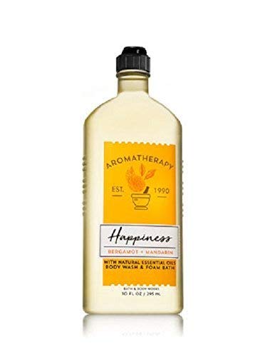 Bath and Body Works Aromatherapy Happiness Bergamot and Mandarin Body Wash and Foam Bath 10 ounces